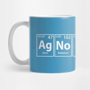 Agnostic (Ag-No-S-Ti-C) Periodic Elements Spelling Mug